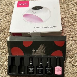 Joytii LED/UV Nail Lamp with Gel Polish Set